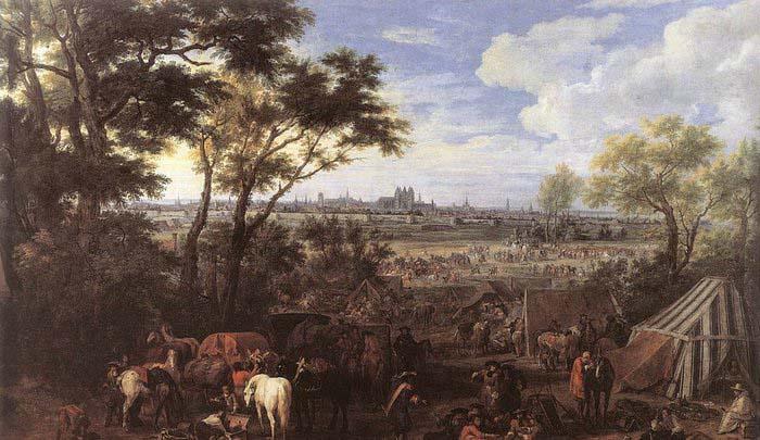 MEULEN, Adam Frans van der The Army of Louis XIV in front of Tournai in 1667 oil painting image